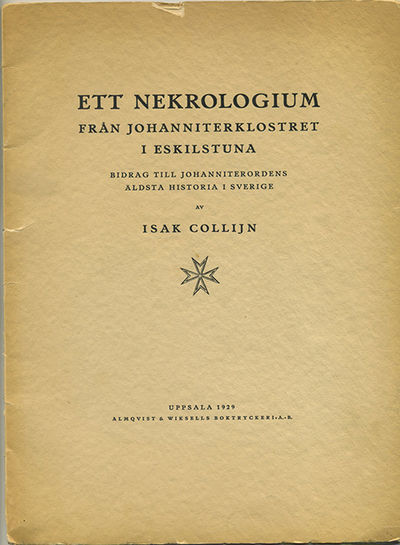 Ett nekrologium från johanniterklostret i…