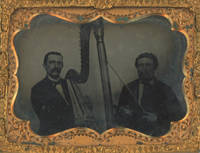 Quarter Plate Ambrotype of a Pair of Musicians, c. 1850