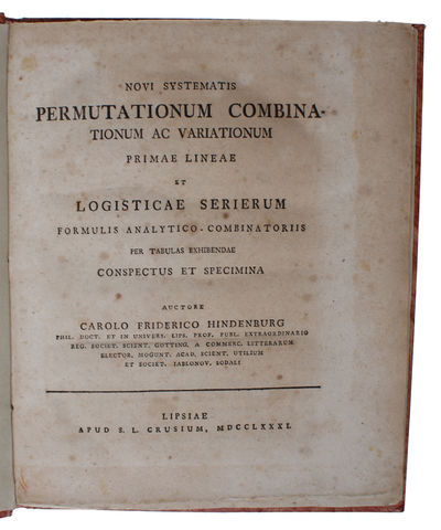 Novi systematis permutationum combinationum ac…