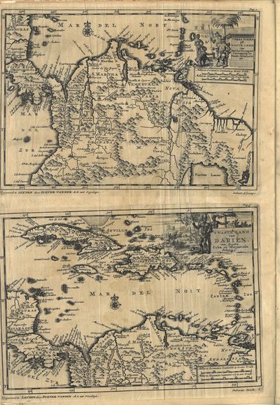 Opmerkelyke Zee-Togten tot nader Ontdekking der West-Indize Eylanden en Vaste Kusten, gedaan in de Jaaren 1508. en 1509. I. Door Sebastiaan d’Ocampo, ontdekkende dat Cuba waarlyk een Eyland is. II. Door Jean Ponze de Leon, naar ‘t Goudryk Eyland St. Jean, gezeyd de Borriquen. III. Door Jean Diaz de Solis, En Vincent Yanes Pinzon, naar de Vaste Kust tot bezuyden Kaap St. Augustijn. Beneffens eenige Togten van Alonzo d’Ojeda, en Diego de Nicueza, Van Hispaniola insgelyks naar ‘t Vaste land ondernomen. Alzinds doormengd met geheyme Staatzaken, rakende de Inkomsten der Kastiliaanze Kroon, uyt d’Overheerde Landen van Indiën, van tyd tot tyd geprofyteerd. Uyt d’eygene Berigten der Reizigers en Koninglyk bevel, in ‘t Spaans beschreeven door den Heere Antonius de Herrera, Historischrijver van zyne Katholyke Majesteyt over de Indien, en Ryken van Kastiljen. Nu aldereerst in ‘t Nederduyts vertaald, en met een noodig Register voorzien. (photo 2)