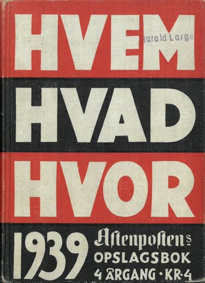 Aftenpostens opslagsbok.