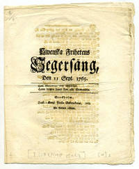 Swenska frihetens segersång, den 11 sept. 1765.