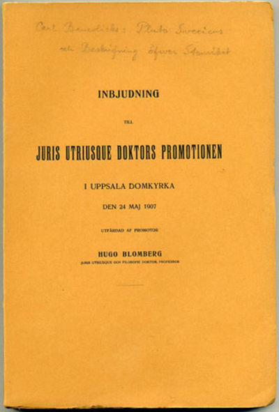 Inbjudning till juris utriusque doktors…