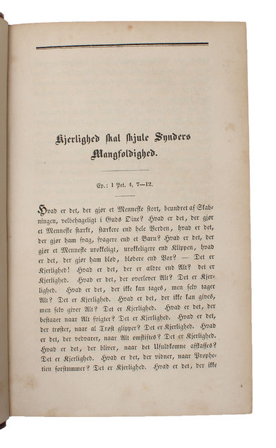 Sexten opbyggelige Taler. (Sixteen Upbuilding Discourses). - [THE RAREST KIERKEGAARD-BOOK] (photo 4)
