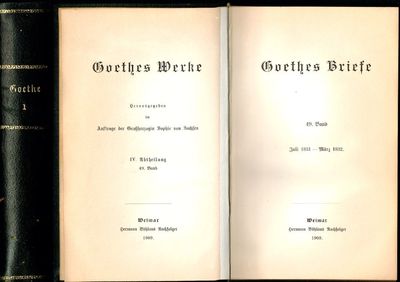 Goethes Werke. Herausgegeben im Auftrage der…