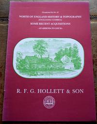 R F G HOLLETT & SON Occasional List 61 North Of England History & Topography