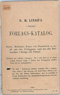 N. M. Lindh’s i Örebro förlags-katalog. Böcker,…