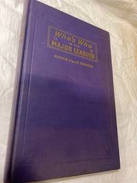 cover of WHO'S WHO IN THE MAJOR LEAGUES, BASEBALL