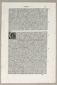 Incunabule Leaf from Ciceronis Orationes, diligetius recognite, et aptiore serie reposite ..