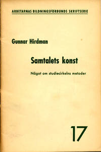 Samtalets konst. Något om studiecirkelns metoder.