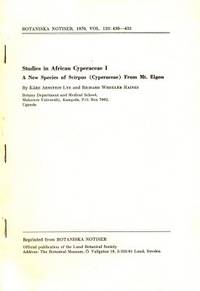 Studies in African Cyperaceae I. A New Species of…