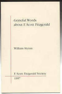 GRATEFUL WORDS ABOUT F. SCOTT FITZGERALD