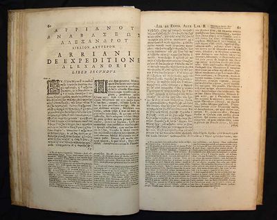 Expeditionis Alexandri libri septem et Historia Indica. Ex Bonav. Vulcanii interpretatione Latina post variam aliorum industriam...Opera Jacobi Gronovii. Lugd. Batavorum (Leiden), Petrus van der Aa, 1704. (photo 4)