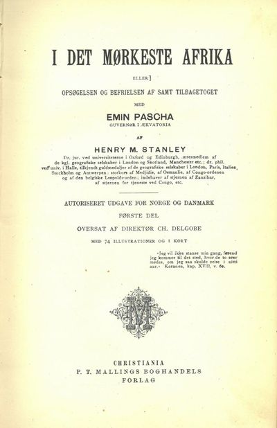 I det mørkeste Afrika eller opsøgelsen og befrielsen af samt tilbagetoget med Emin Pascha. Autoriseret udgave for Norge og Danmark. Med 74 illustrationer og 1 kort. I-II. (photo 2)