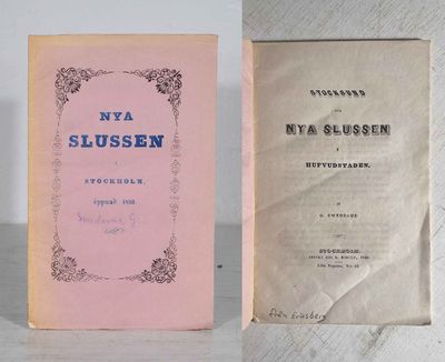 Stocksund och nya slussen i hufvudstaden.