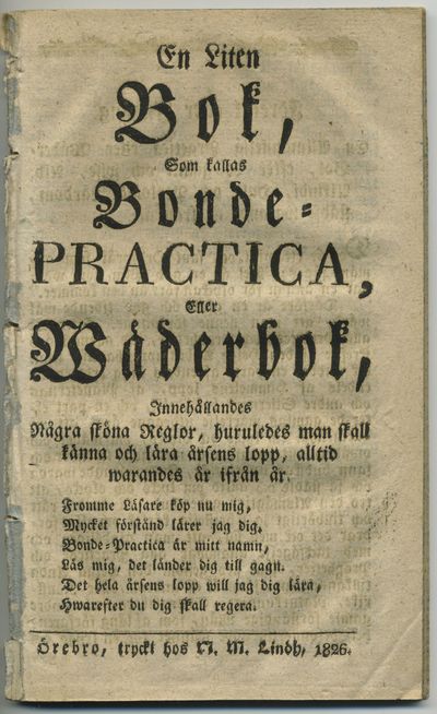 En liten bok, som kallas bonde-practica, eller…