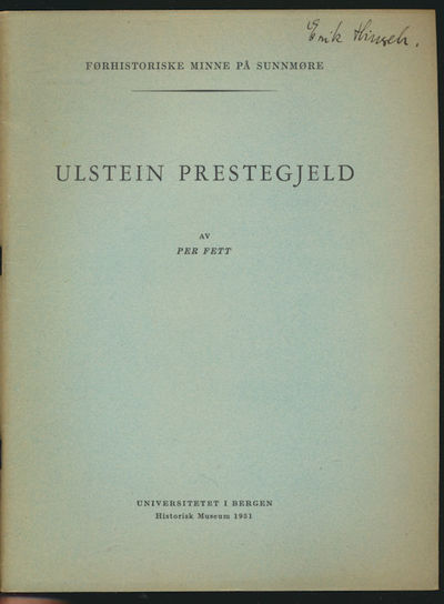 Ulstein prestegjeld. Førhistoriske minne på…