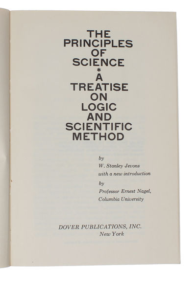 The principles of Science. A Treatise on Logic and Scientific Method. New Introduction by Ernest Nagel. (photo 3)