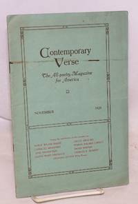 Contemporary verse: all-poetry magazine for America: volume ix, number 11, November 1920