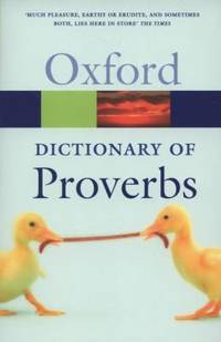A Dictionary of Proverbs