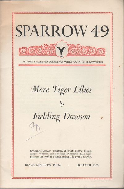 MORE TIGER LILIES (Sparrow 49)