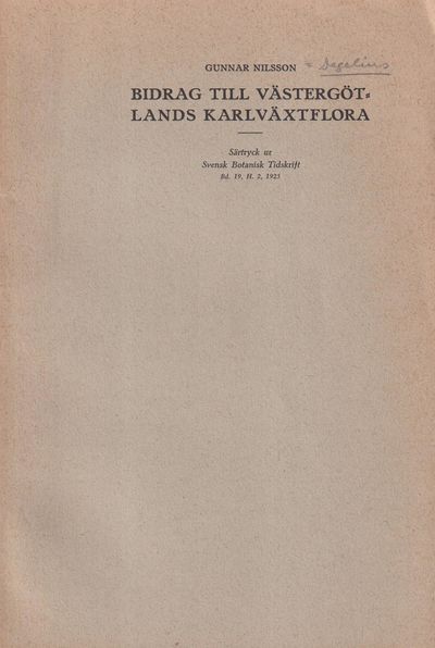 Bidrag till Västergötlands kärlväxtflora, av…