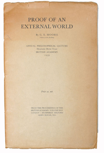 Proof of an External World. Annual Philosophical…