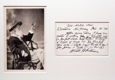 Autographed Letter Signed [ALS] Mentioning "Leaves of Grass