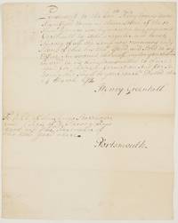 Document signed as Principal Commissioner of the Navy, (Henry, 1646-1708, Governor of the Gold Coast)