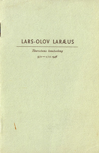 Lars-Olov Laræus. Thurestams konstsalong…