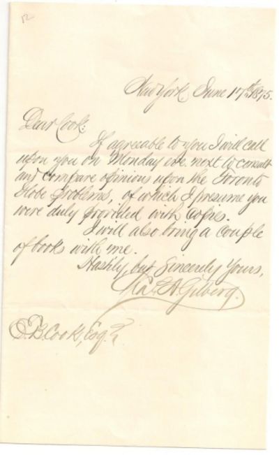 Problems and Letter to Eugene B Cook