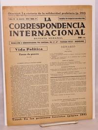 La Correspondencia internacional; revista semanal, año VI, num.15, 16 marzo 1934