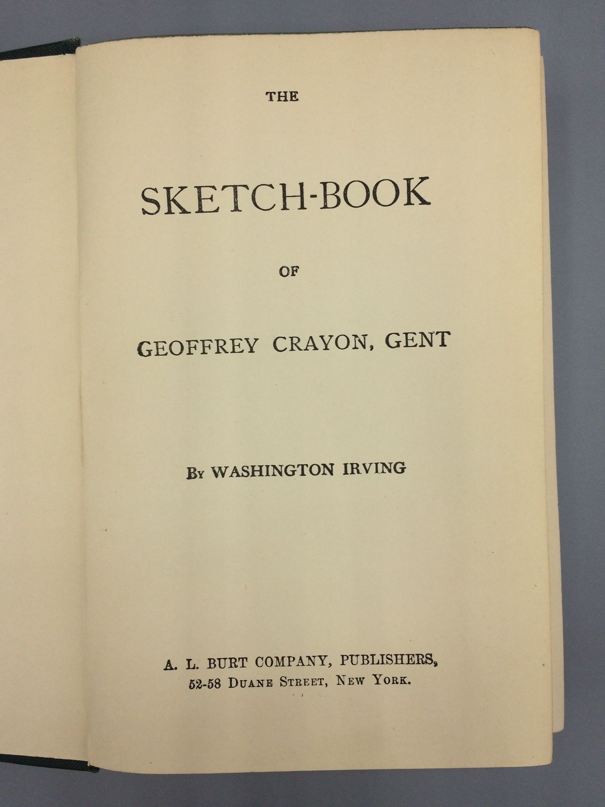 The Sketch Book by Washington Irving Hardcover 1895 from RL