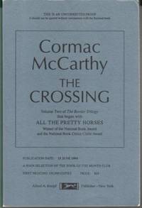 THE CROSSING. by MCCARTHY, Cormac - 1994