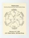 Exhibition card: Roberta Allen: Ascending/Descending Arrows: Define/Indefinite Places (3-27 February 1979)