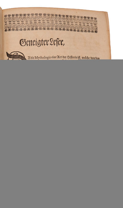 Gründliches Lexicon Mythologicum, worinne so wohl die fabelhafte, als wahrscheinliche und eigentliche Historie der alten und bekannten Römischen, Griechischen und Egyptischen Götter und Göttinnen. - [POPULAR WORK ON MYTHOLOGY] (photo 3)