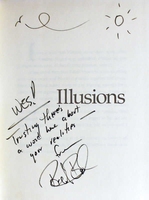 Illusions The Adventures of a Reluctant Messiah (Signed by Richard Bach) by Bach, Richard