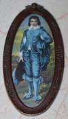 [Commemorative Theatrical Tchotchke] Oval Print of the Blue Boy Painted by Gainsborough. Issued to mark 100th Time, Little Boy Blue, Lyric Theatre, New York, February 12, 1912