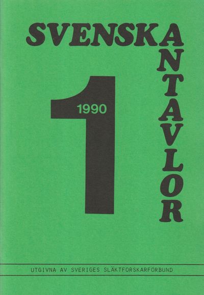 Svenska antavlor. Band III. Utgivna av Sveriges…
