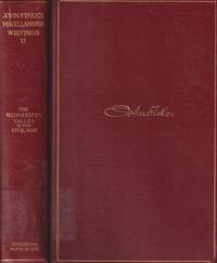 cover of John Fiske's Miscellaneous Writings XI. the Mississippi Valley in the Civil War