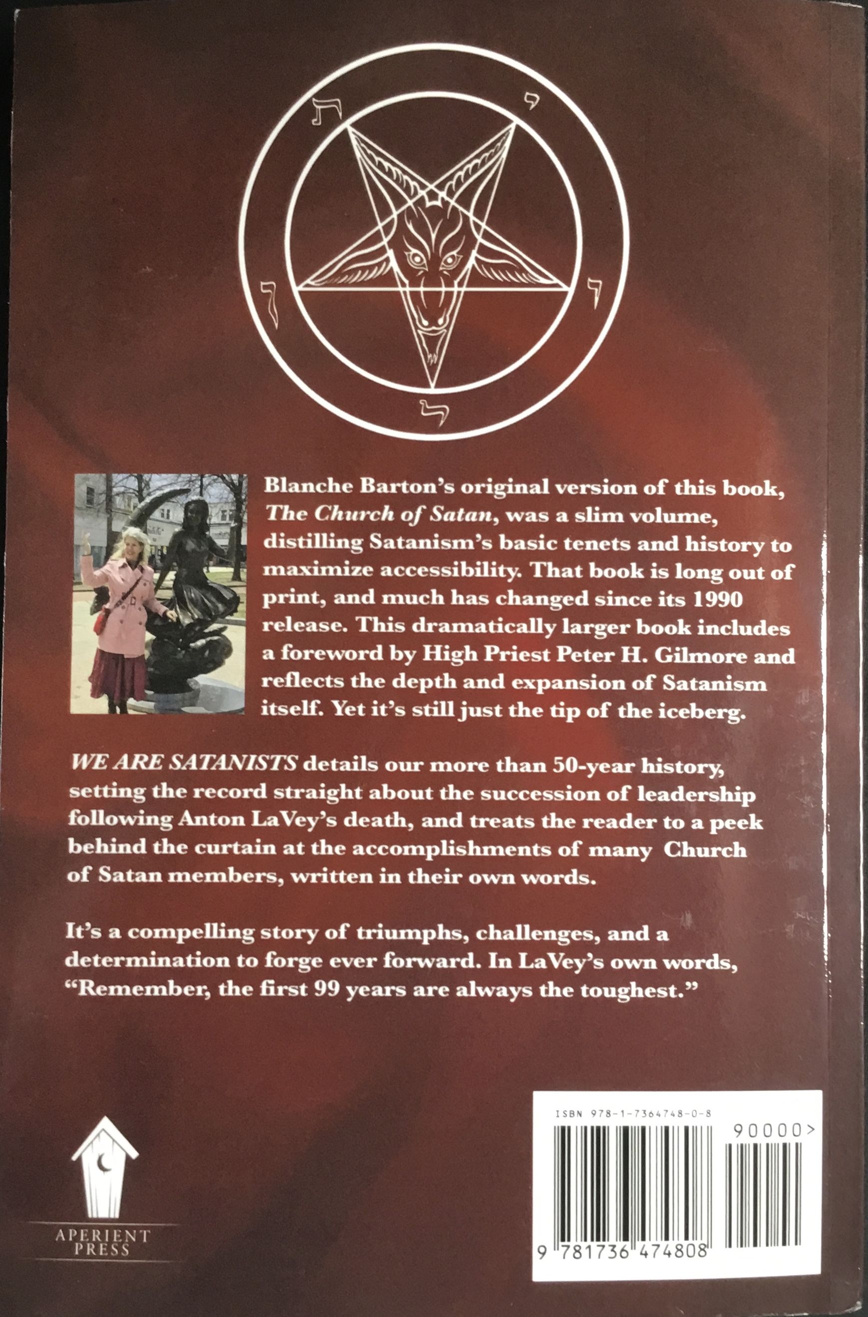 WE ARE SATANISTS - The History and Future of The Church of Satan by ANTON  SZANDOR (inspiration) PETER H. (foreword) : LaVEY - Paperback - 1st Edition  - 2021 - from OUTSIDER ENTERPRISES (SKU: 007630)