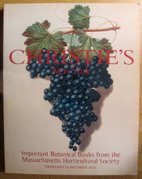 image of Important Botanical Books from the Massachusetts Horticultural Society; Sale Number 1169; 18 December 2002