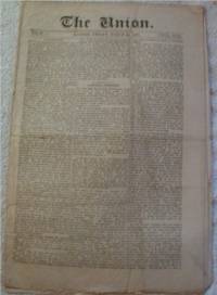 16th President. Original complete March 22, 1861 The Union. Couple articles on Lincoln's inauguratio...