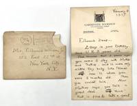 Rebus Letter Sent from Doting Aunt to Nephew on 3rd Birthday, 1917