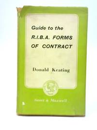 R.I.B.A. Forms Of Contract de Donal Keating - 1959