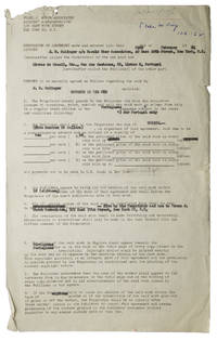 Contract signed ("J.D. Salinger"), granting Portuguese-language publishing rights for The Catcher in the Rye to… by J.D Salinger - Signed - 1961 - from James Cummins Bookseller (SKU: 311581)