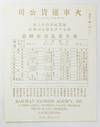 [Rate Table for Shipping Fresh Produce Throughout the United States, Printed in Chinese]