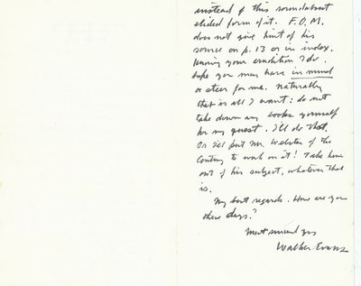 Walker Evans Seeks Information for his book about New York City Subway Riders, "Many Are Called.
