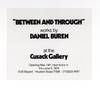 Exhibition card: “Between and Through,” works by Daniel Buren (13 May-3 June 1974)
