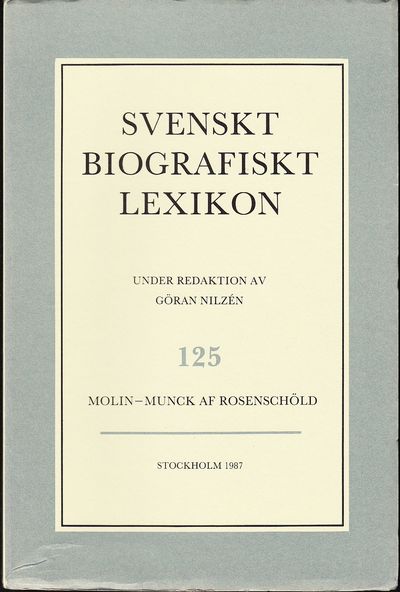 Svenskt Biografiskt Lexikon. Häfte 125 [=Band 25]…